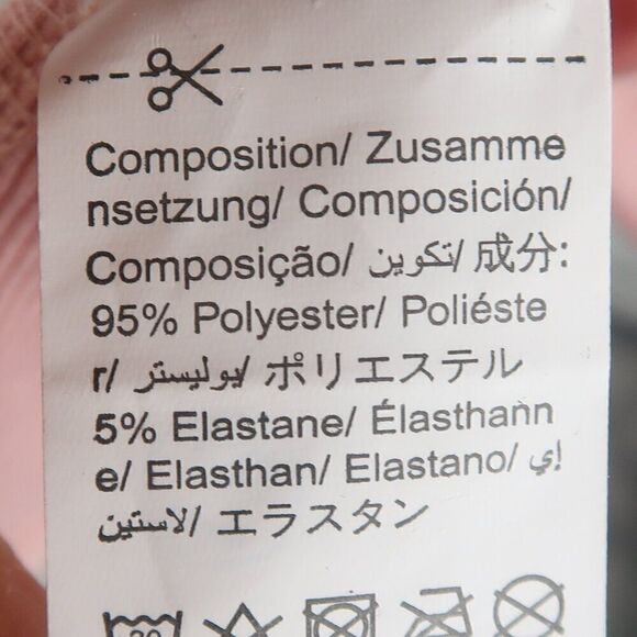 SHEIN CURVE PINK SHORT RUFFLE SLEEVE CREW NECK RIBBED TOP SIZE 4XL - Picture 3 of 5